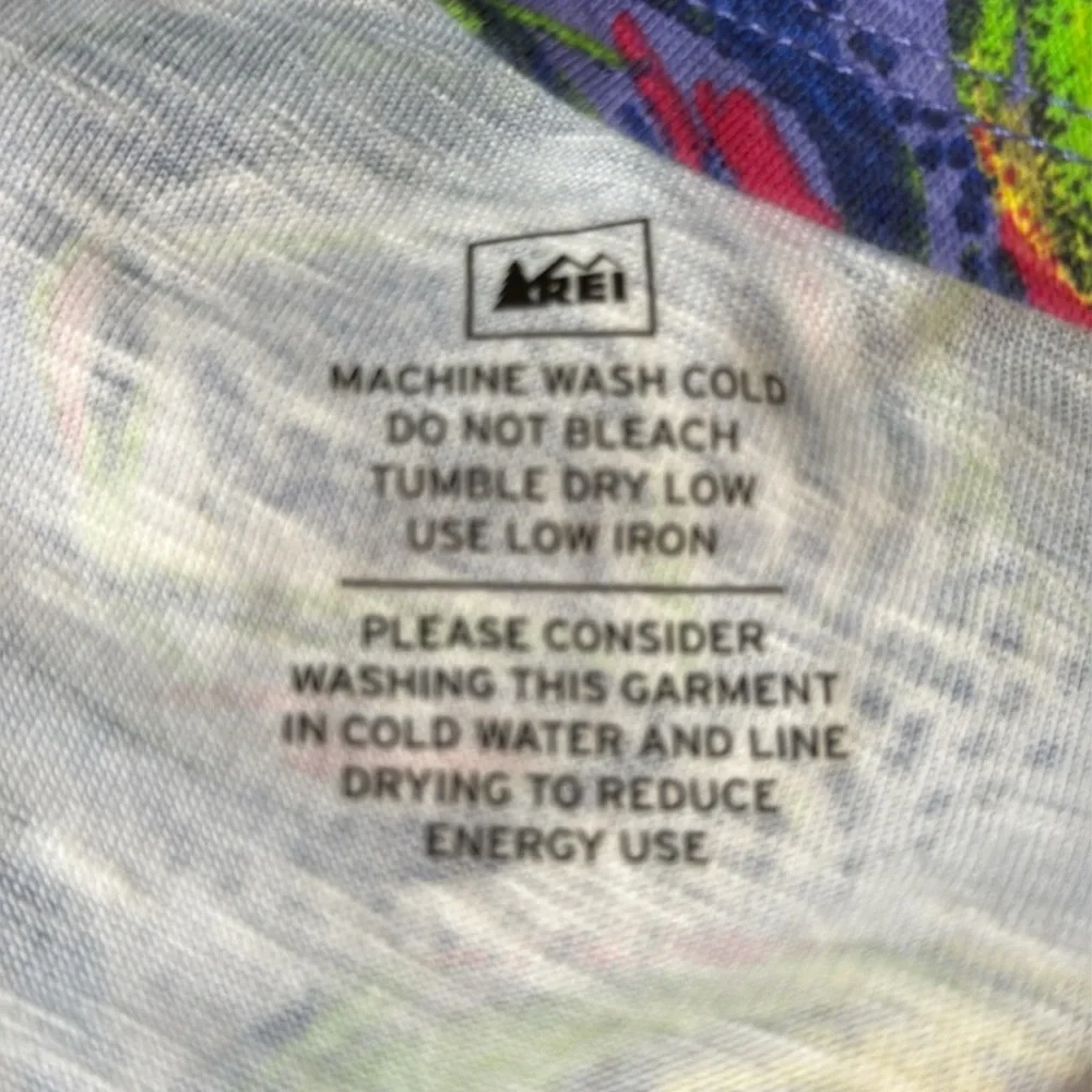 REI Skirt Womens Size Mediu Aldervale Knit Active Blue Multi Color Chambray MED